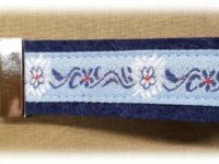 Edelweiss Schlüsselanhänger hellblau