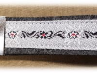 Edelweiss Schlüsselanhänger hellgrau